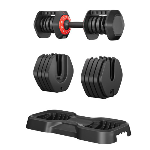 55 lb Adjustable Dumbbell — 10 Weight Settings